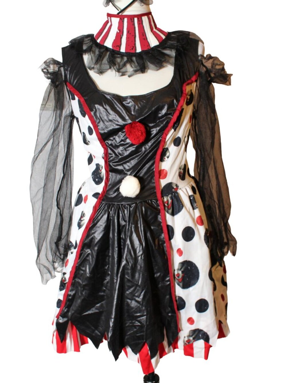 Spirit Halloween Womens Twisted Evil Clown Costume XL - Picture 3 of 9